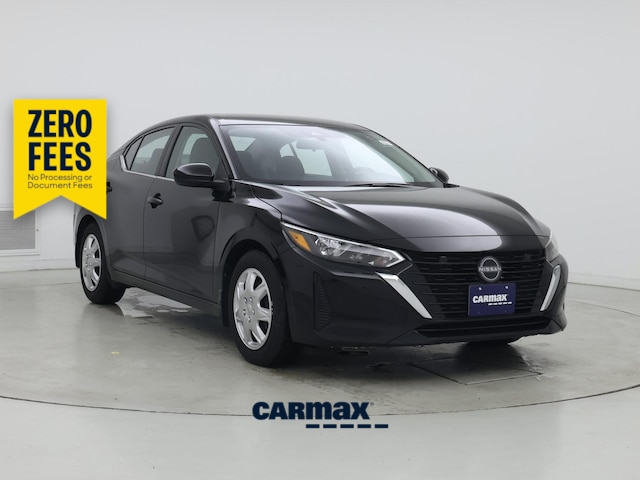Black 2025 Nissan Sentra S FWD Sedan Front-Wheel Drive Automatic