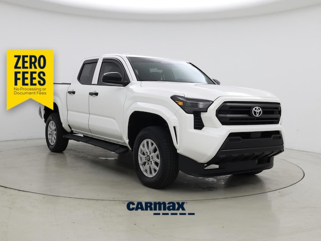 Silver 2024 Toyota Tacoma SR Double Cab 4WD Pickup Truck Four-Wheel Drive Automatic