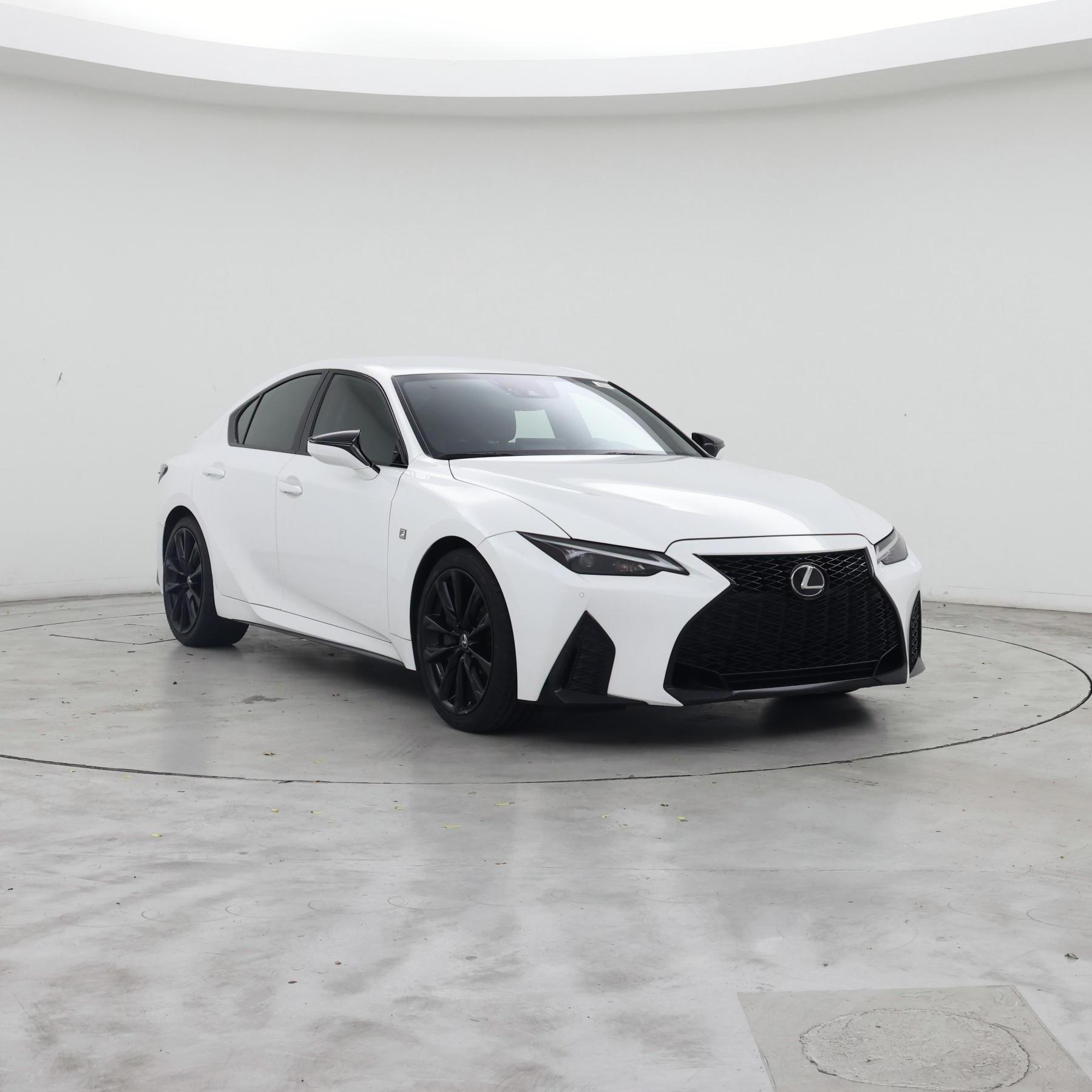 White 2021 Lexus IS Sedan Rear-Wheel Drive Automatic