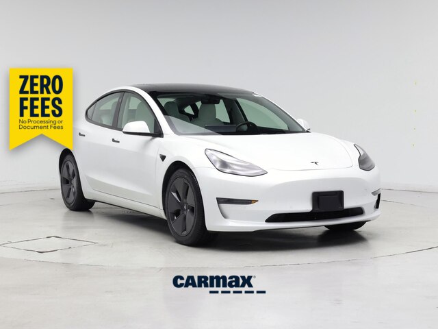 White 2021 Tesla Model 3 Sedan All-Wheel Drive Automatic