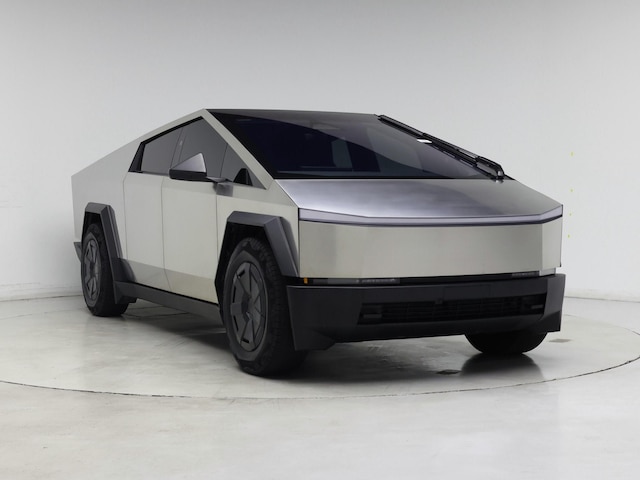 Silver 2025 Tesla Cybertruck Crew Cab AWD Pickup Truck All-Wheel Drive Automatic