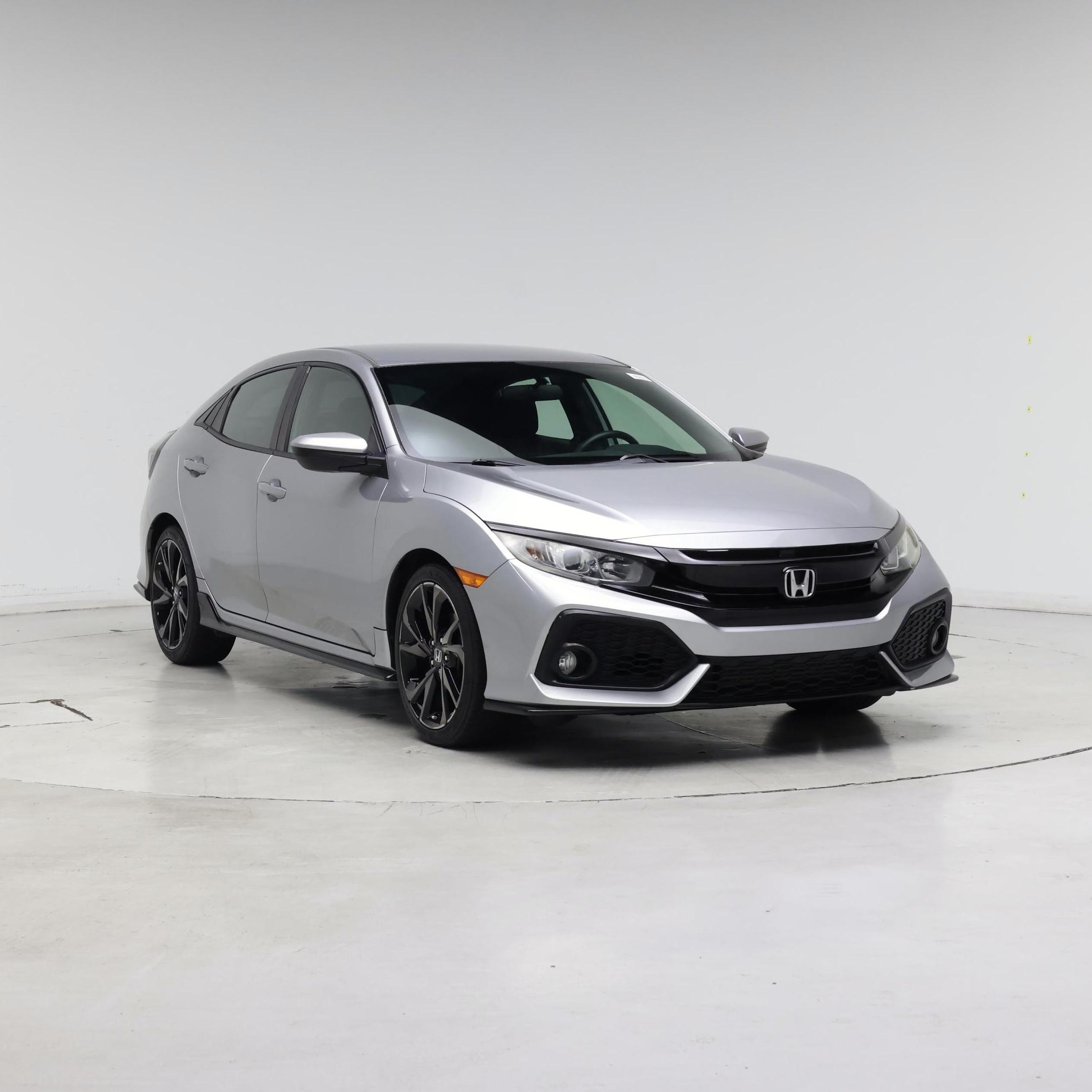 Silver 2018 Honda Civic Hatchback Hatchback Front-Wheel Drive Automatic