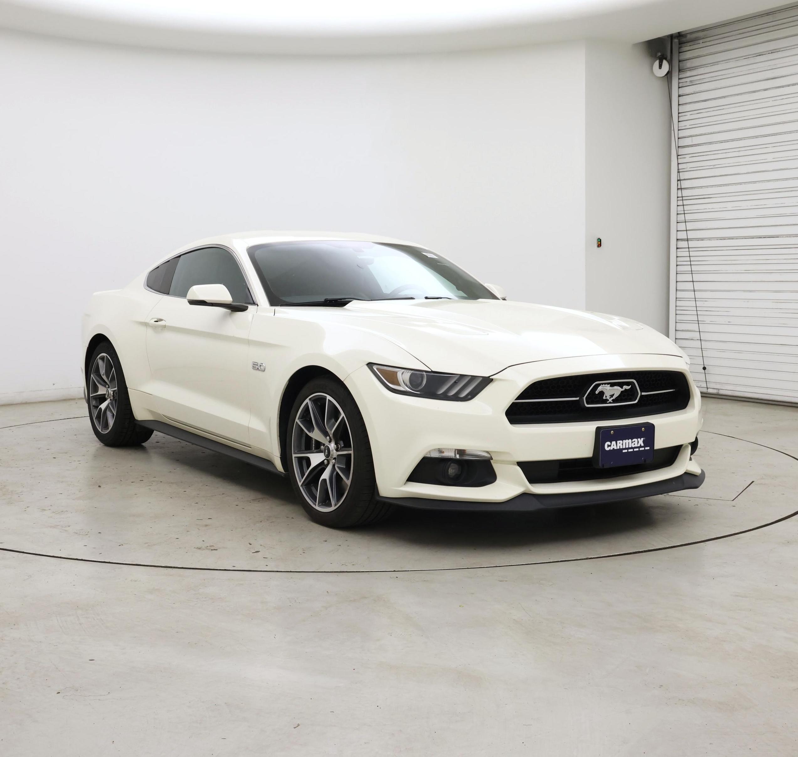 White 2015 Ford Mustang GT 50 Years Limited Edition Coupe RWD Coupe Rear-Wheel Drive Automatic