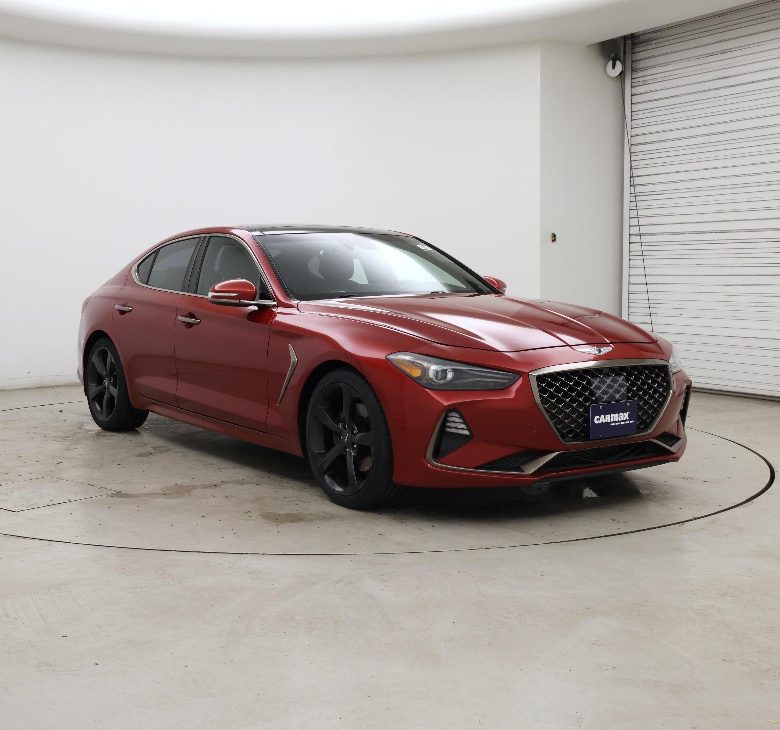 Red 2019 Genesis G70 Sedan Rear-Wheel Drive Automatic