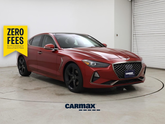 Red 2019 Genesis G70 Sedan Rear-Wheel Drive Automatic