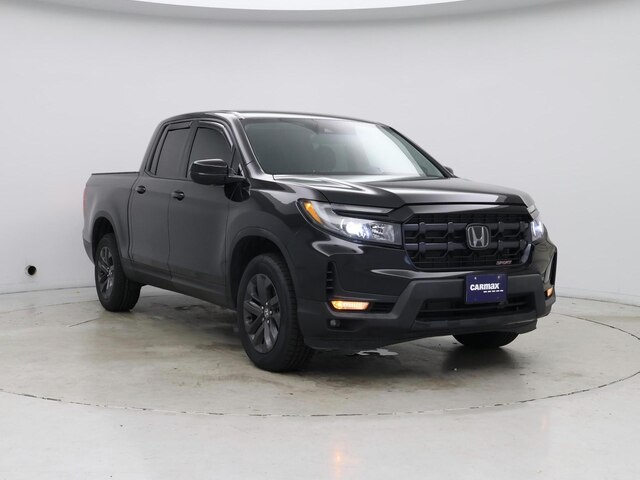 Black 2025 Honda Ridgeline Sport AWD Pickup Truck All-Wheel Drive Automatic