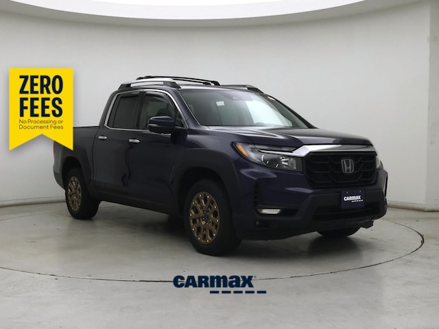 Blue 2022 Honda Ridgeline Pickup Truck All-Wheel Drive Automatic