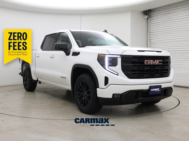 White 2023 GMC Sierra 1500 Elevation Standard Crew Cab 4WD Pickup Truck Four-Wheel Drive Automatic