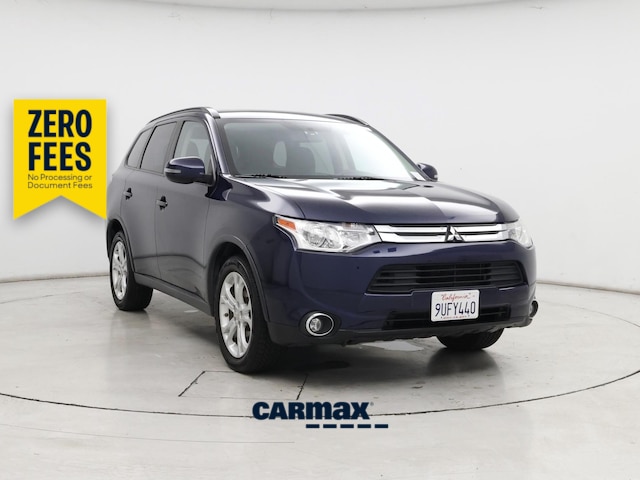 Blue 2015 Mitsubishi Outlander SUV / Crossover All-Wheel Drive Automatic