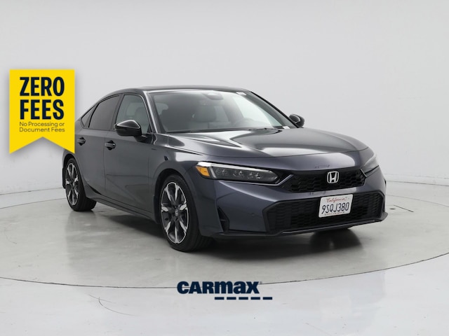 Gray 2025 Honda Civic Hybrid Sport Touring Hatchback FWD Hatchback Front-Wheel Drive Automatic