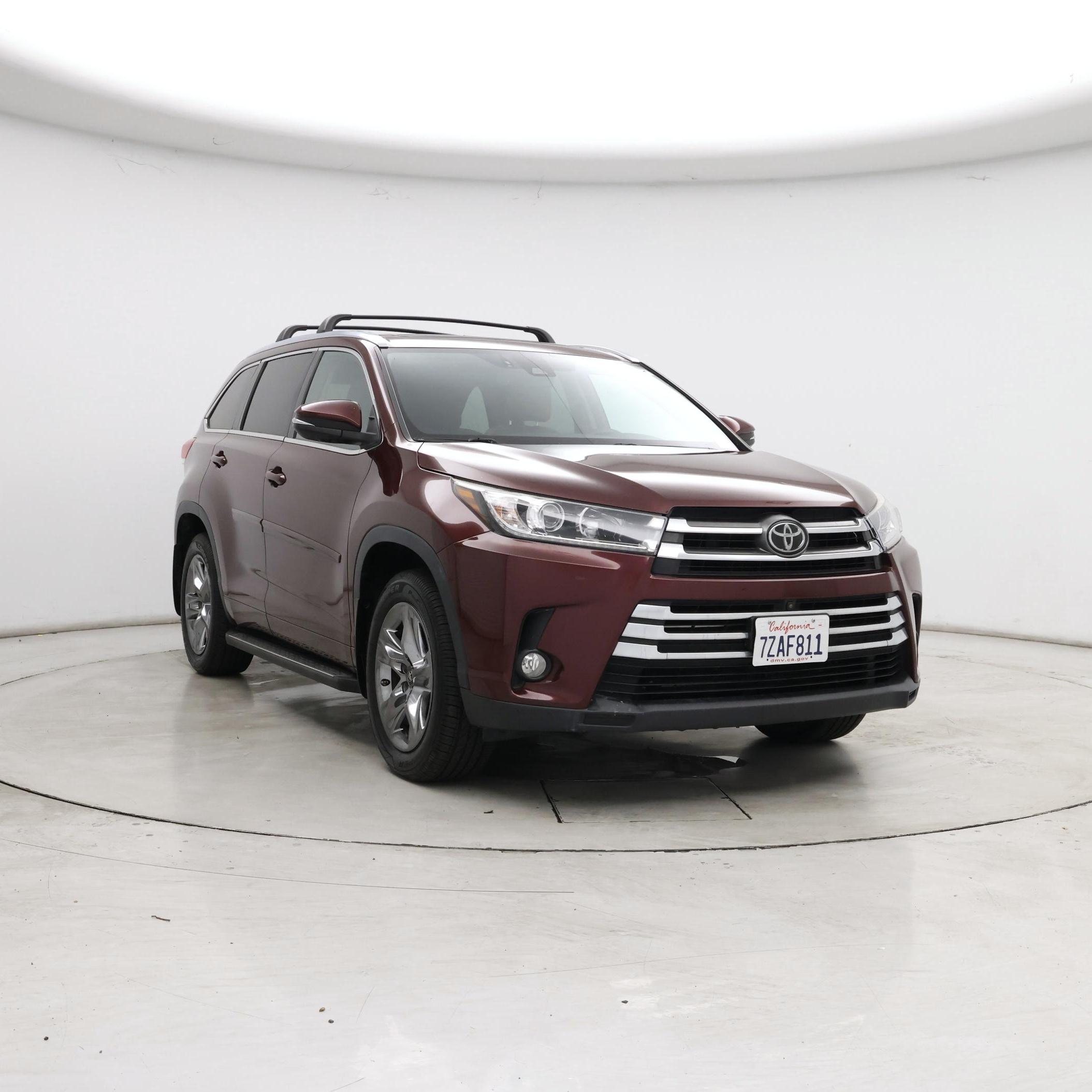 Red (Burgundy) 2017 Toyota Highlander SUV / Crossover All-Wheel Drive Automatic