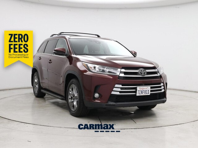 Red (Burgundy) 2017 Toyota Highlander SUV / Crossover All-Wheel Drive Automatic