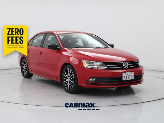 Red 2016 Volkswagen Jetta Sedan Front-Wheel Drive Automatic
