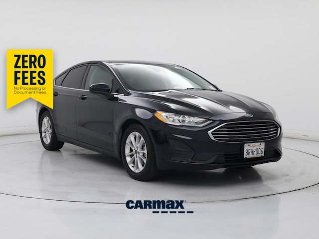 Black 2020 Ford Fusion Sedan Front-Wheel Drive Automatic