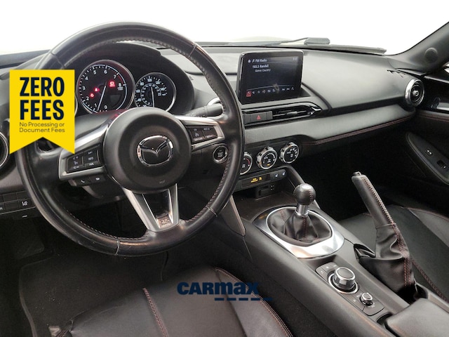Black 2018 Mazda MX-5 Miata Convertible Rear-Wheel Drive Manual