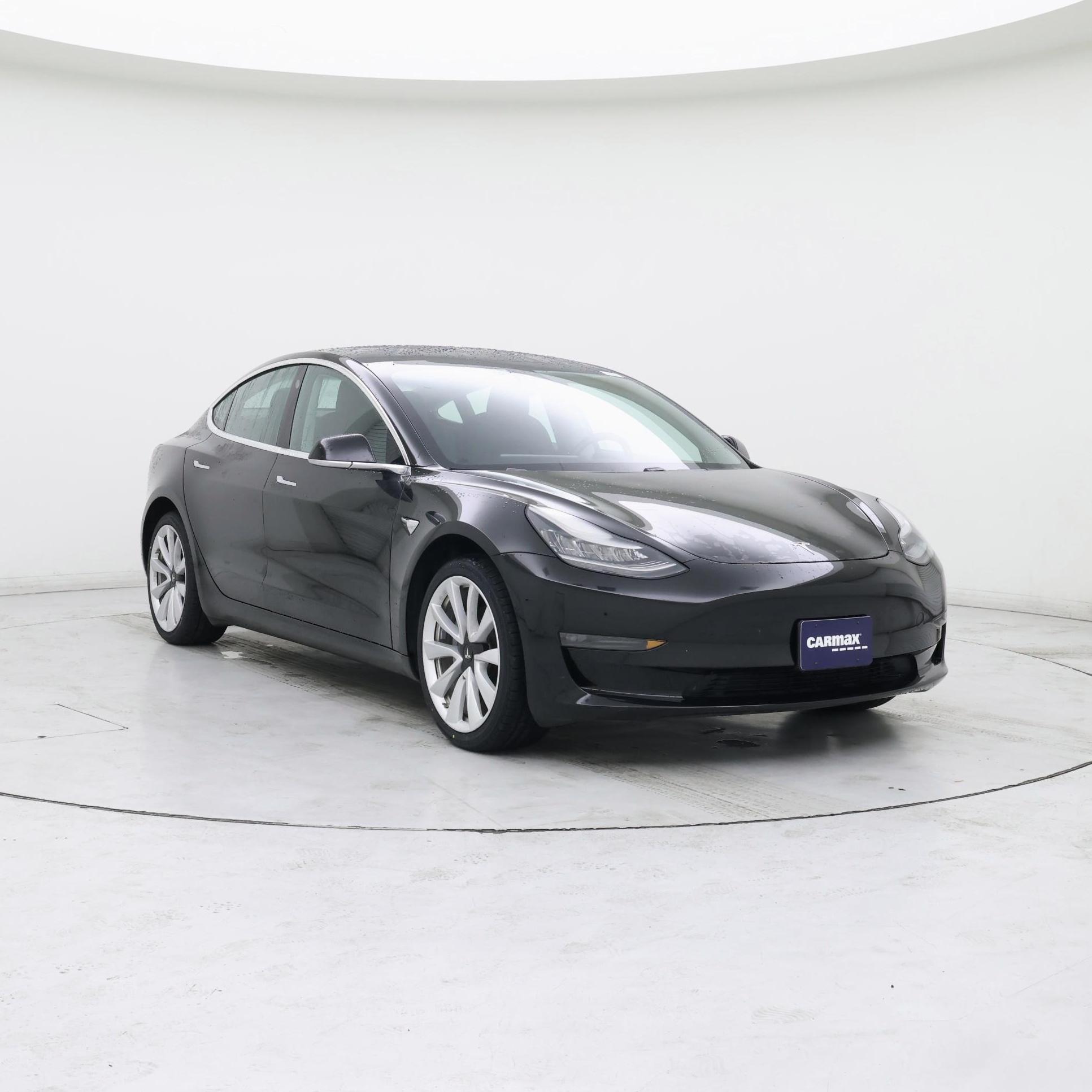 Black 2019 Tesla Model 3 Sedan Rear-Wheel Drive Automatic