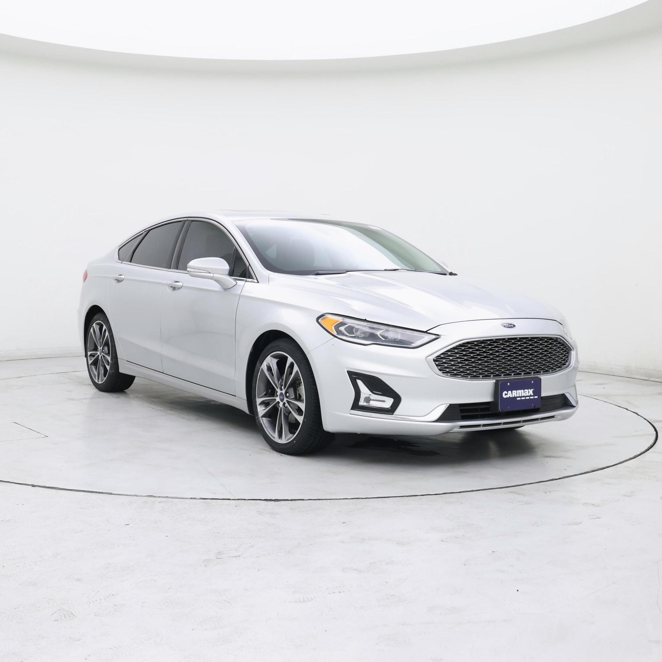 Silver 2019 Ford Fusion Titanium AWD Sedan All-Wheel Drive Automatic