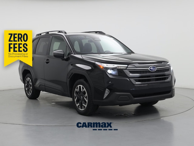 Black 2025 Subaru Forester Premium Crossover AWD SUV / Crossover All-Wheel Drive Automatic