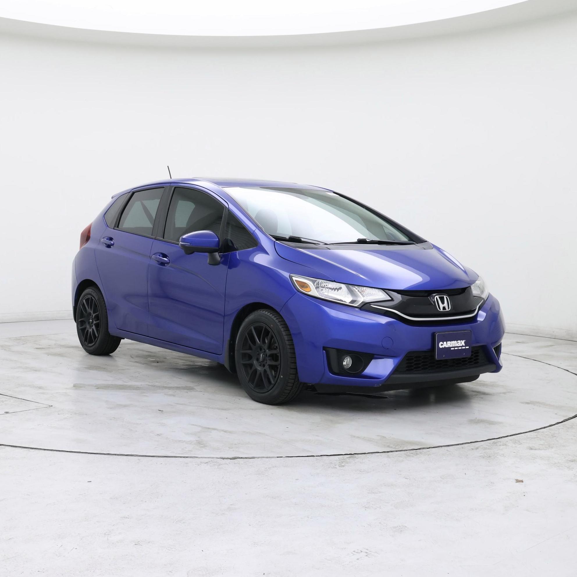 Blue 2015 Honda Fit Hatchback Front-Wheel Drive Automatic