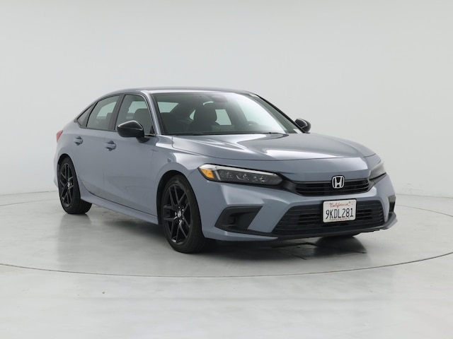 Gray 2024 Honda Civic Sport FWD Sedan Front-Wheel Drive Automatic