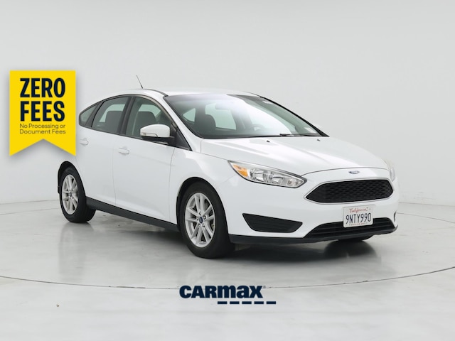 White 2017 Ford Focus Hatchback Front-Wheel Drive Automatic