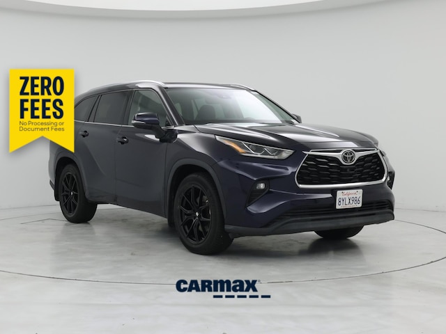 Blue 2021 Toyota Highlander SUV / Crossover All-Wheel Drive Automatic