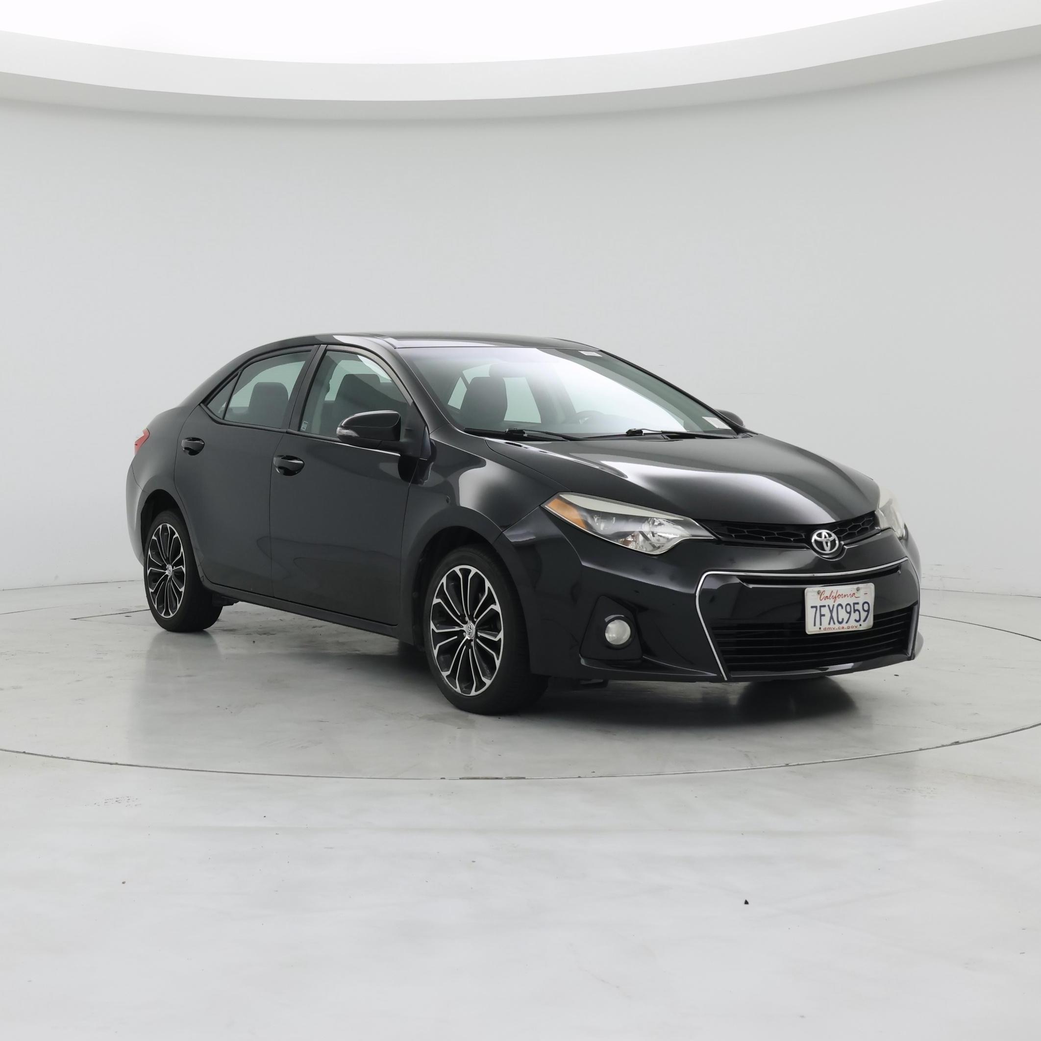 Black 2014 Toyota Corolla S Plus Sedan Front-Wheel Drive Automatic