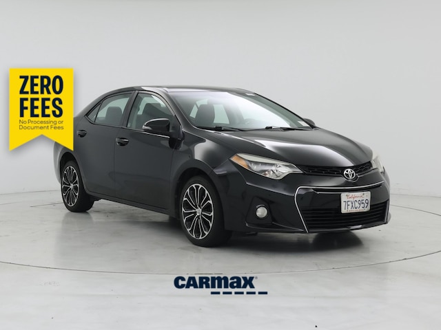 Black 2014 Toyota Corolla S Plus Sedan Front-Wheel Drive Automatic
