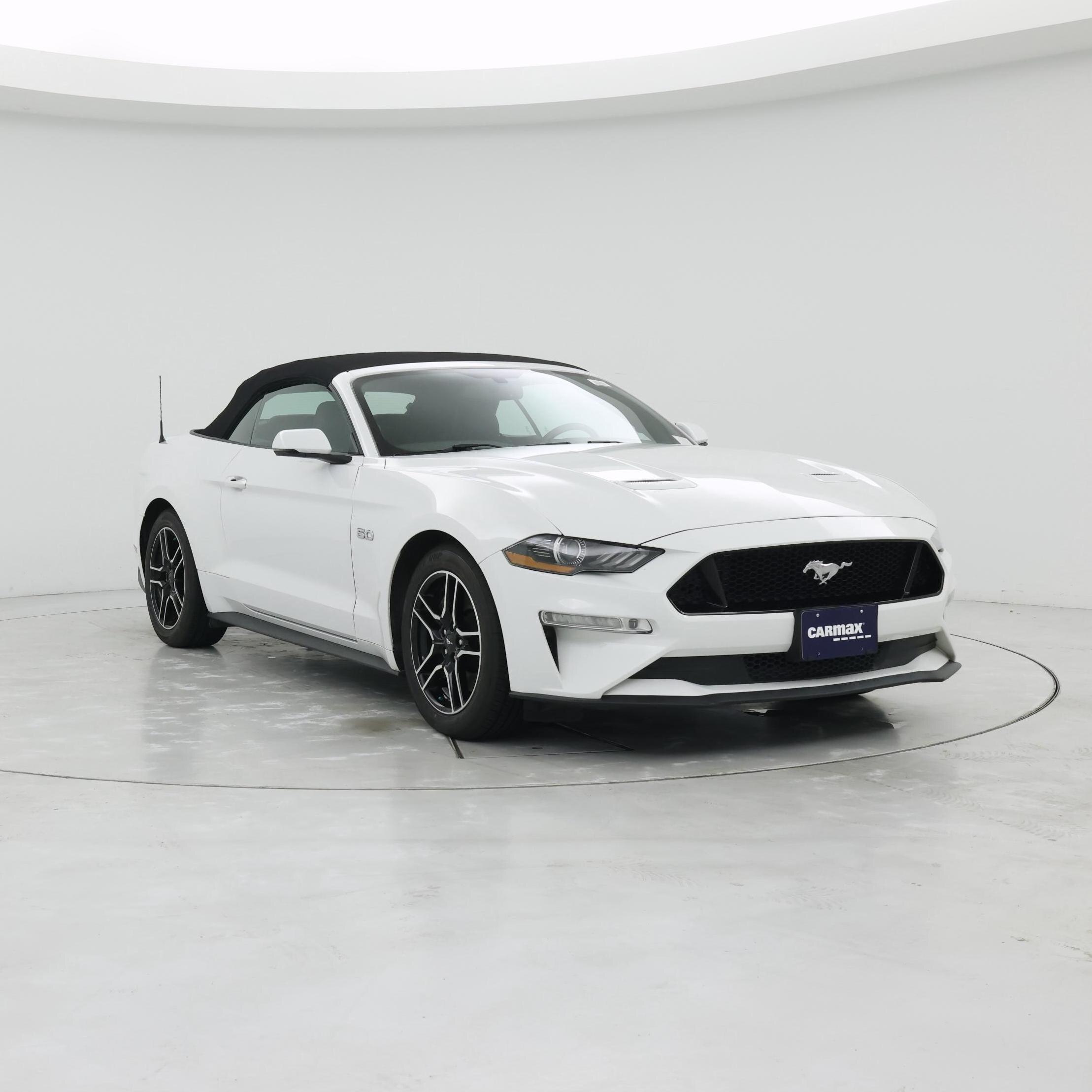 White 2020 Ford Mustang Convertible Rear-Wheel Drive Automatic