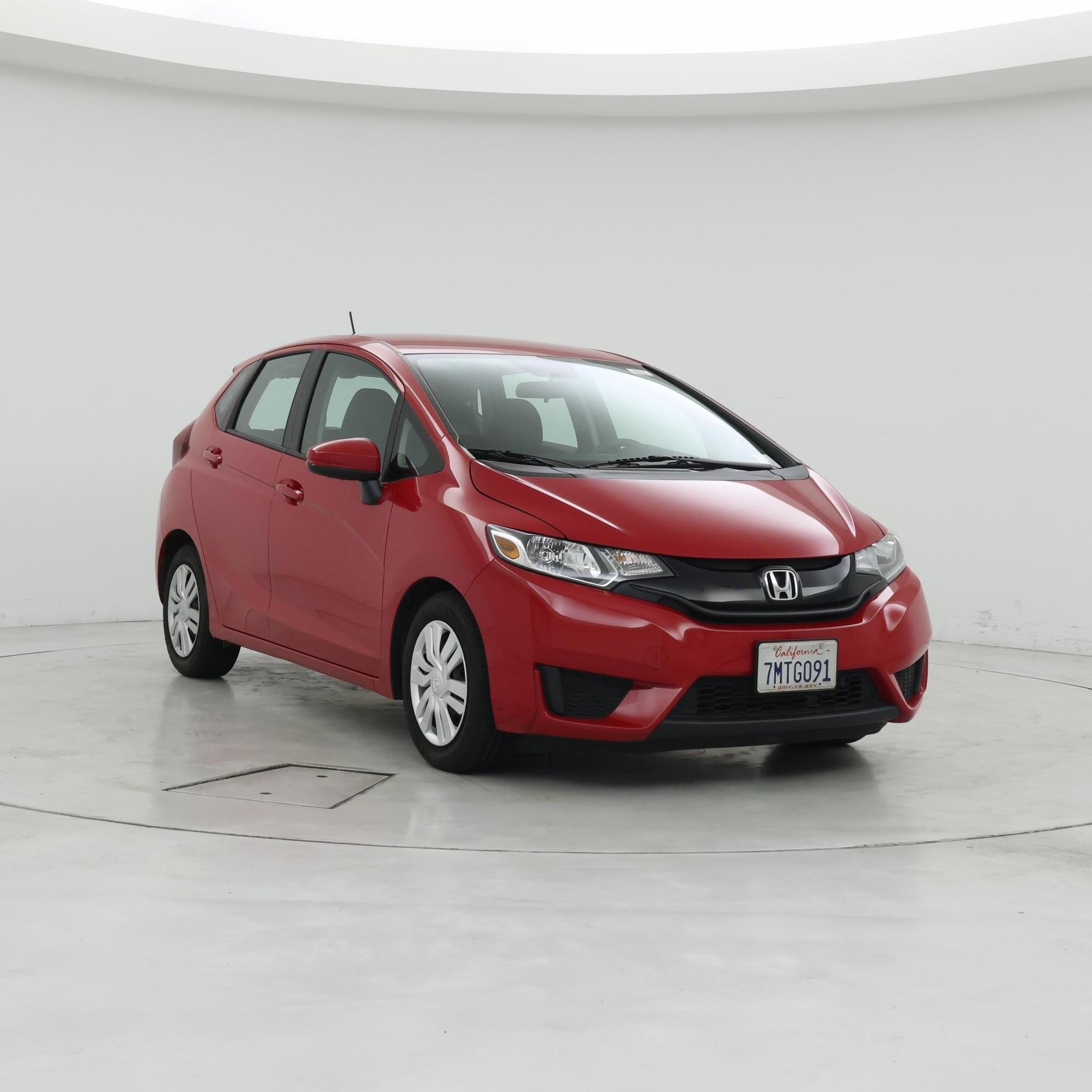 Red 2015 Honda Fit Hatchback Front-Wheel Drive Automatic
