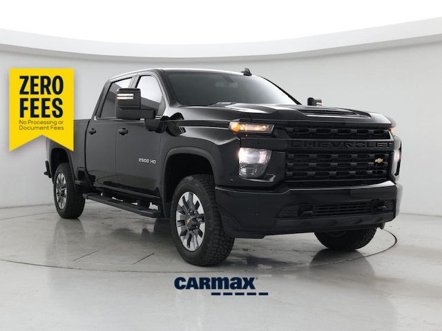 Blue 2022 Chevrolet Silverado 2500HD Custom Crew Cab 4WD Pickup Truck Four-Wheel Drive Automatic
