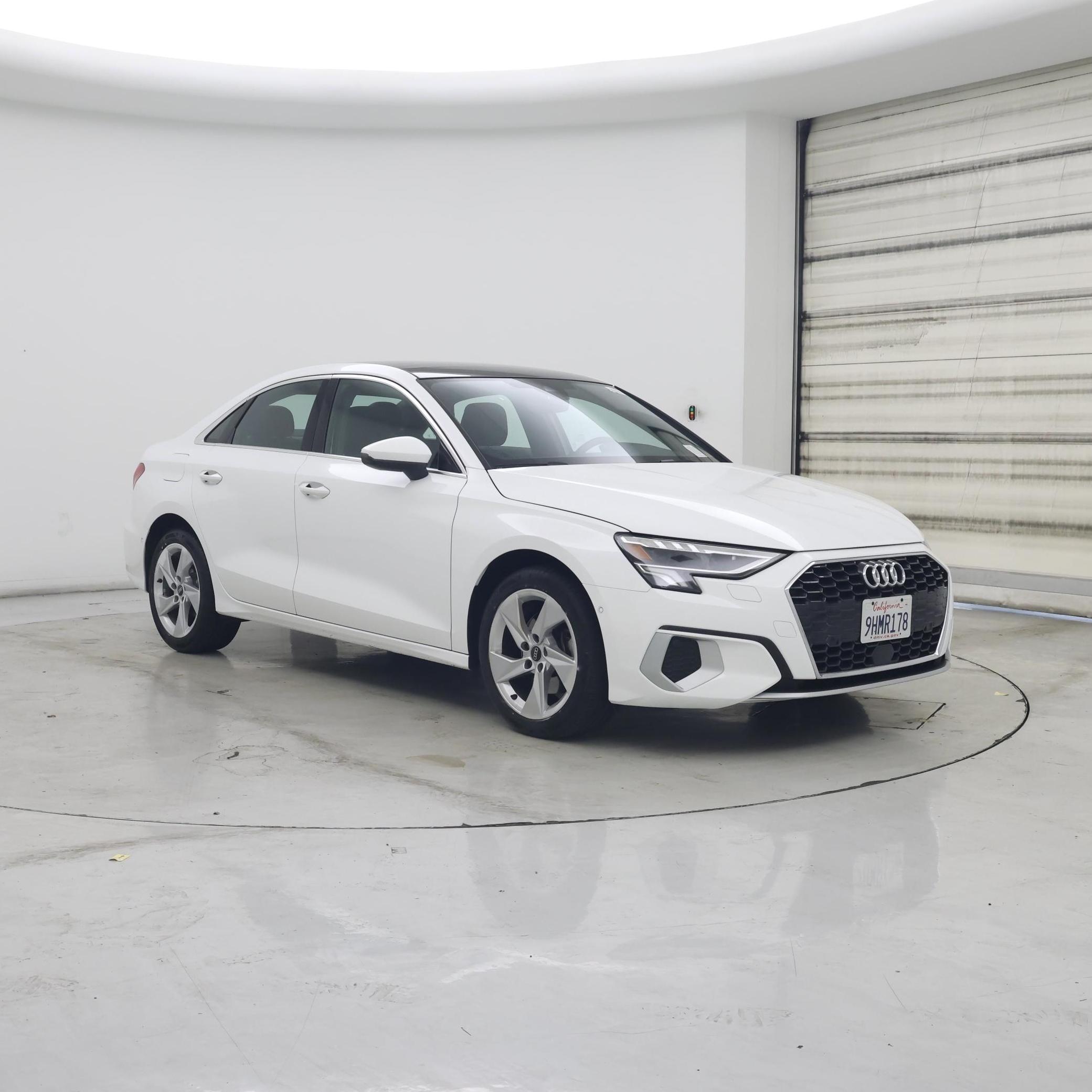 White 2023 Audi A3 Sedan Front-Wheel Drive Automatic