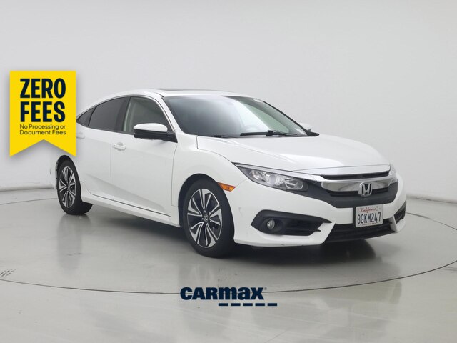 White 2018 Honda Civic EX-T Sedan Front-Wheel Drive Automatic