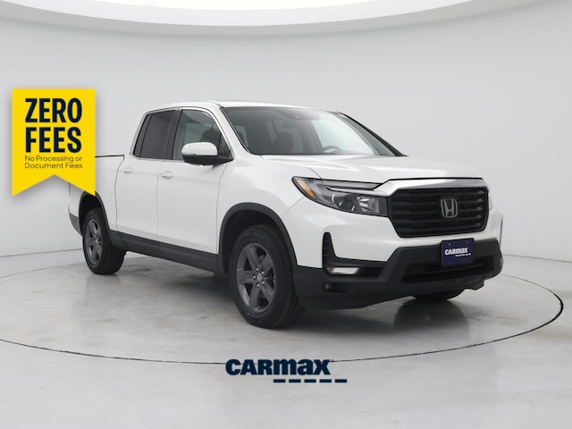 White 2023 Honda Ridgeline RTL AWD Pickup Truck All-Wheel Drive Automatic