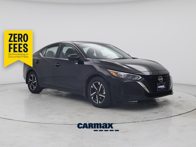 Black 2024 Nissan Sentra SV FWD Sedan Front-Wheel Drive Automatic