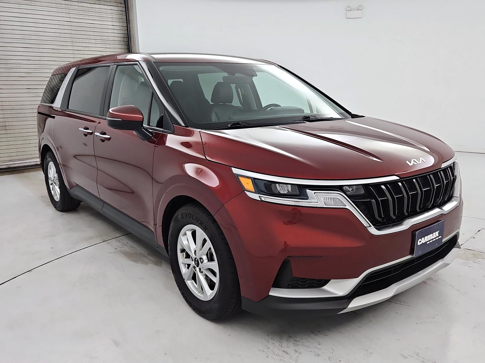 Red 2022 Kia Carnival Minivan Front-Wheel Drive Automatic