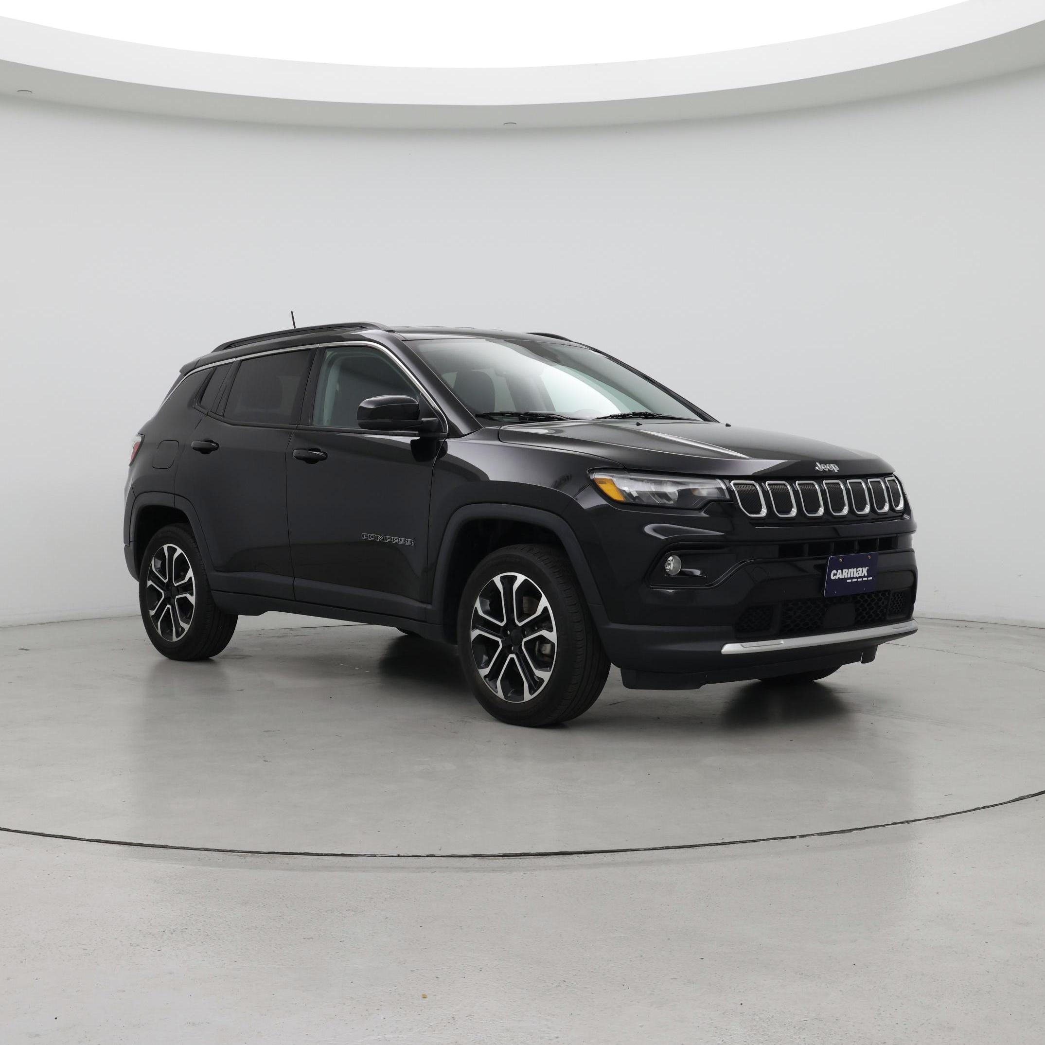 Black 2022 Jeep Compass Limited 4WD SUV / Crossover Four-Wheel Drive Automatic