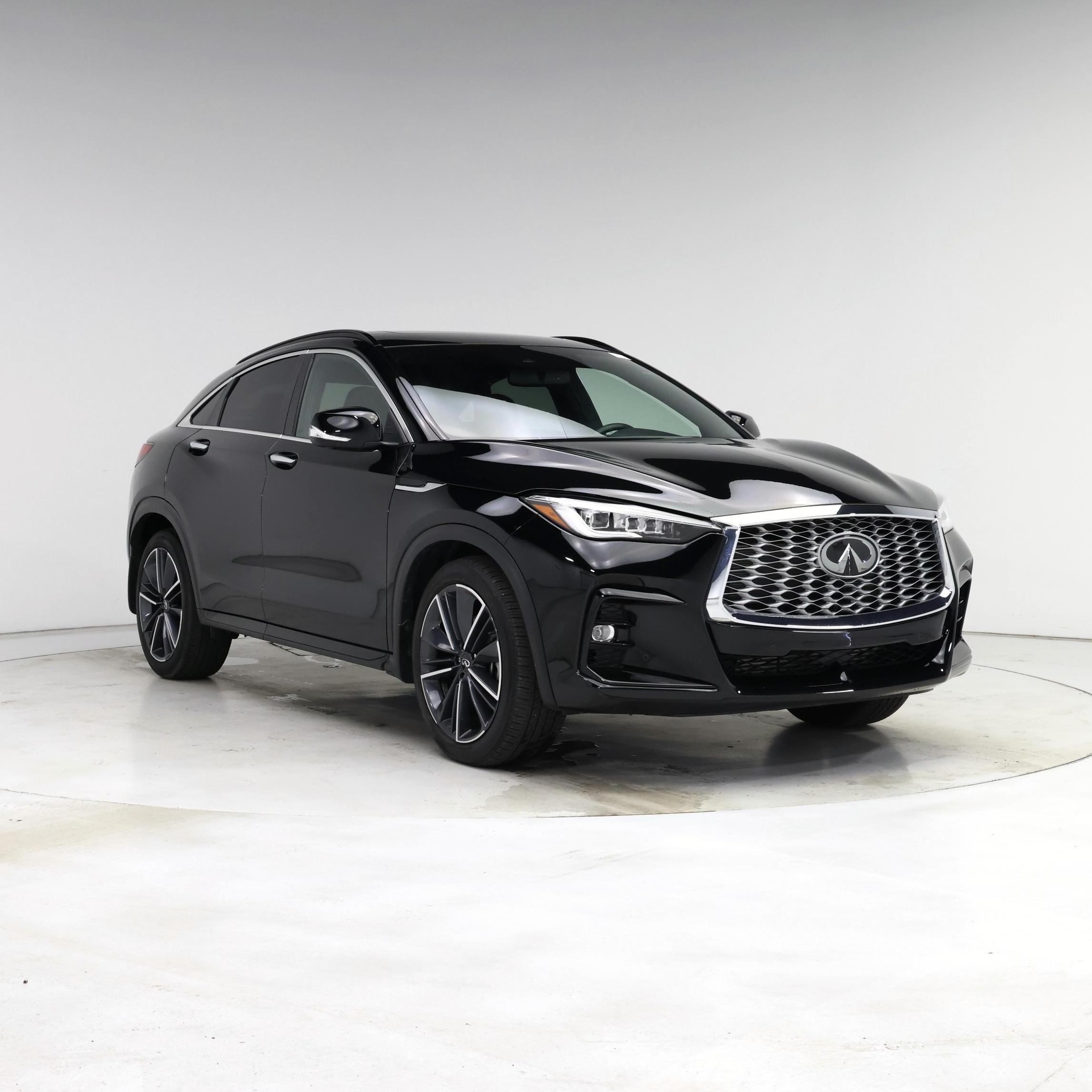 Black 2023 INFINITI QX55 Essential AWD SUV / Crossover All-Wheel Drive Automatic