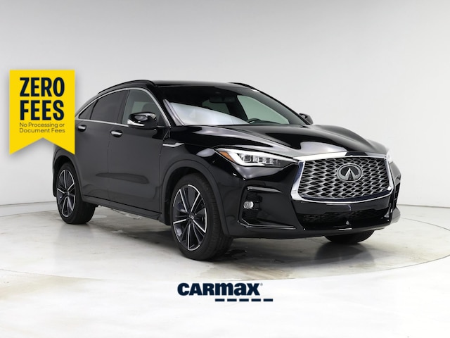 Black 2023 INFINITI QX55 Essential AWD SUV / Crossover All-Wheel Drive Automatic