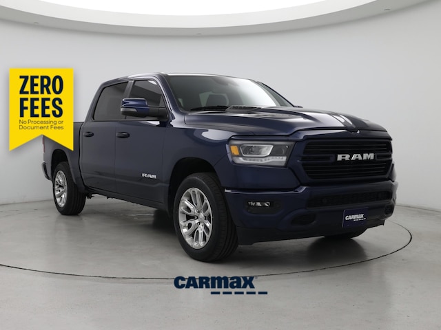 Blue 2023 RAM 1500 Laramie Crew Cab 4WD Pickup Truck Four-Wheel Drive Automatic