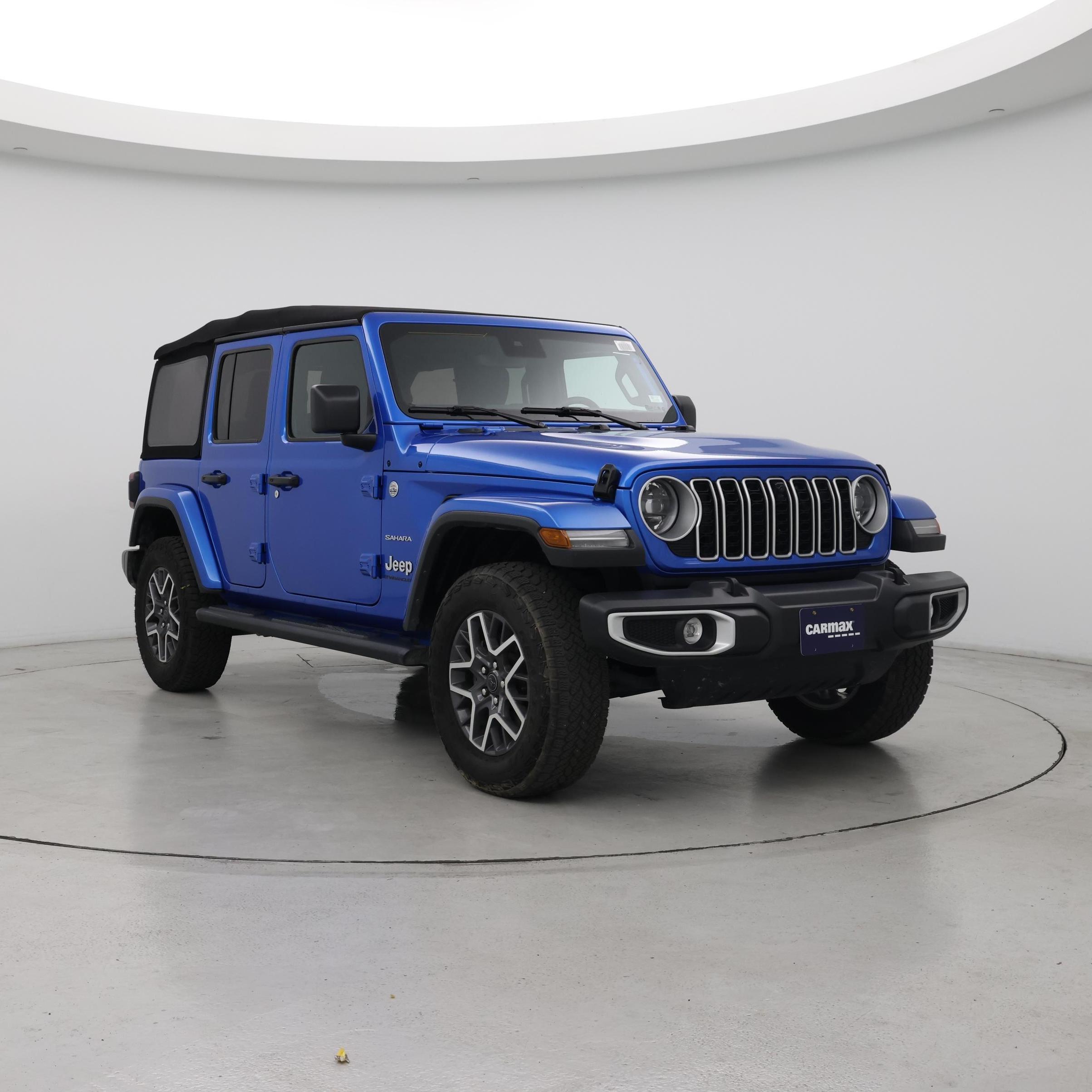 Blue 2024 Jeep Wrangler Sahara 4-Door 4WD SUV / Crossover Four-Wheel Drive Automatic