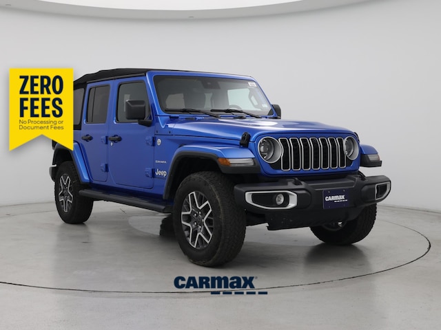 Blue 2024 Jeep Wrangler Sahara 4-Door 4WD SUV / Crossover Four-Wheel Drive Automatic