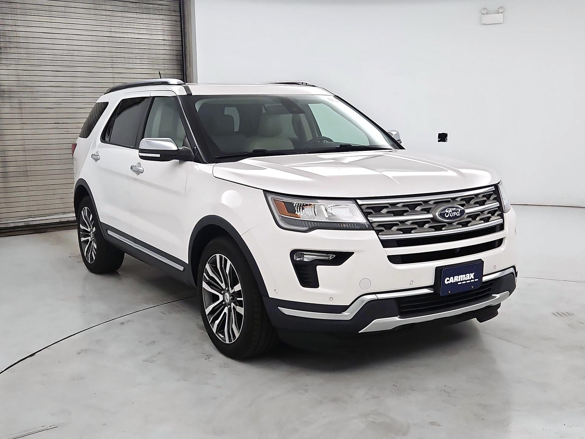 White 2019 Ford Explorer SUV / Crossover All-Wheel Drive Automatic