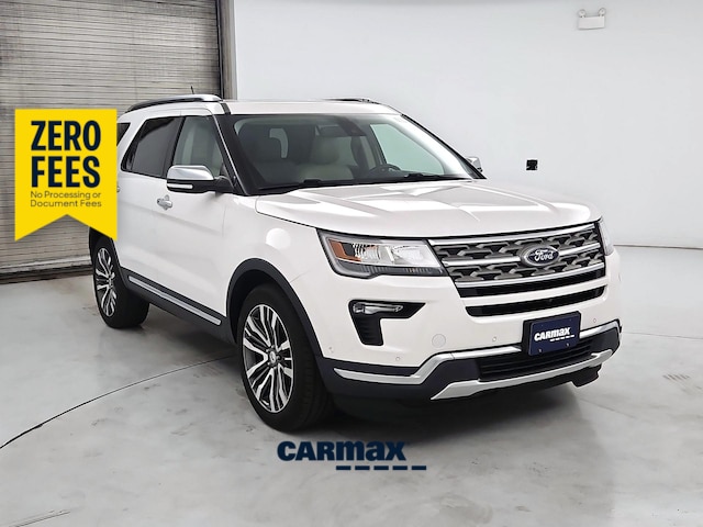 White 2019 Ford Explorer SUV / Crossover All-Wheel Drive Automatic