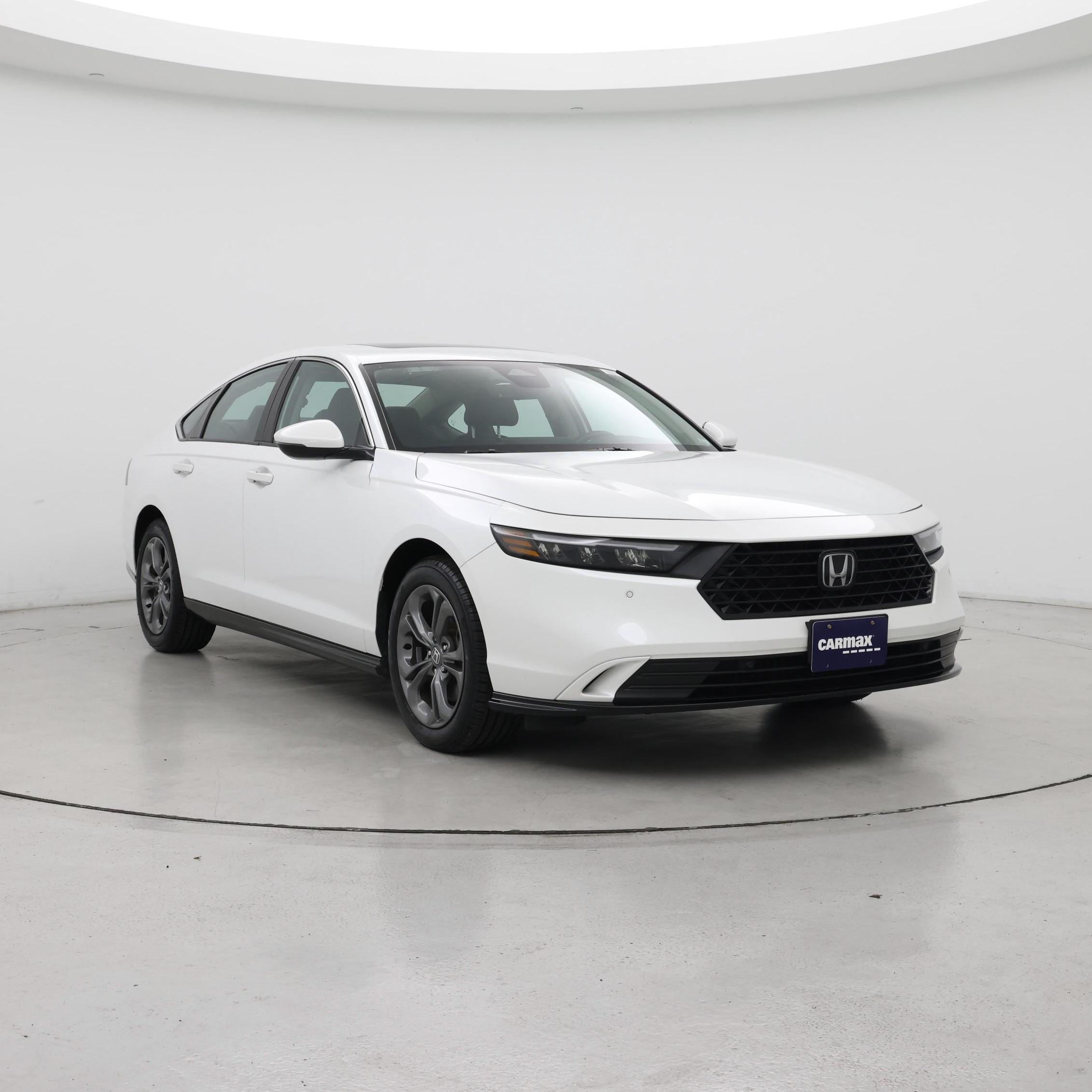 White 2023 Honda Accord Hybrid Sedan Front-Wheel Drive Automatic