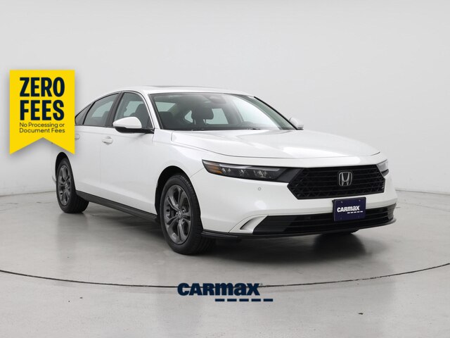 White 2023 Honda Accord Hybrid Sedan Front-Wheel Drive Automatic