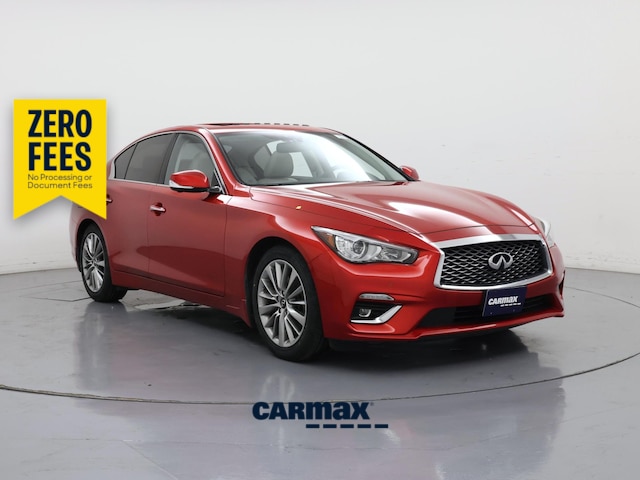 Red 2023 INFINITI Q50 Sedan Rear-Wheel Drive Automatic