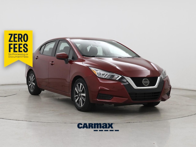 Red 2020 Nissan Versa SV FWD Sedan Front-Wheel Drive Automatic