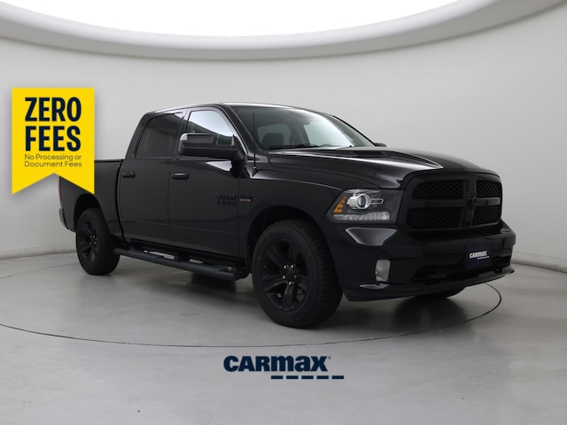 Black 2018 RAM 1500 Pickup Truck Four-Wheel Drive Automatic