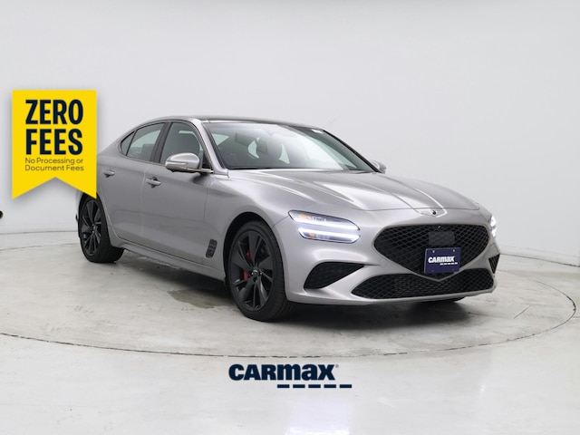Silver 2023 Genesis G70 3.3T RWD Sedan Rear-Wheel Drive Automatic